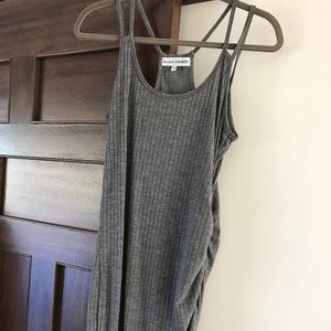 Racer back ribbed midi dress